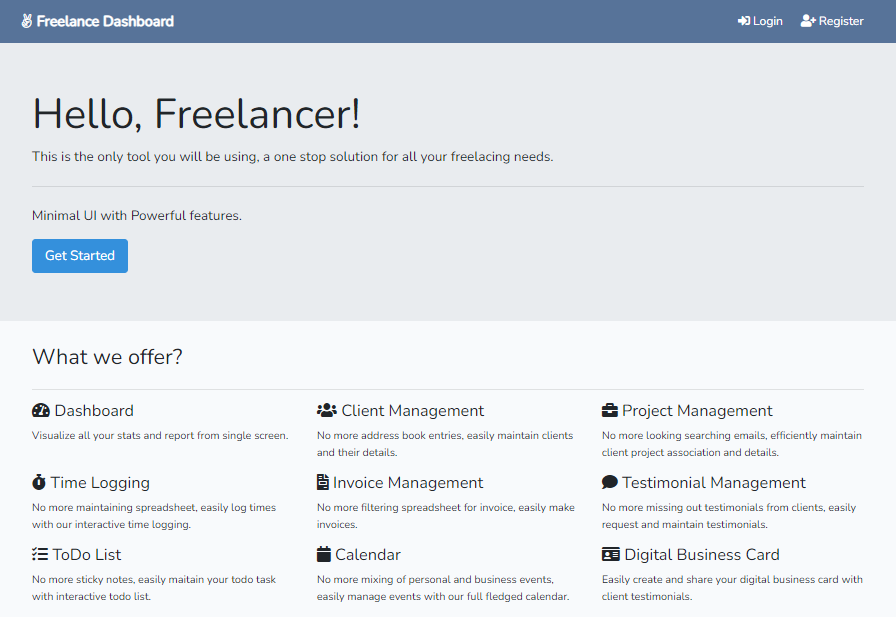 Freelance Dashboard